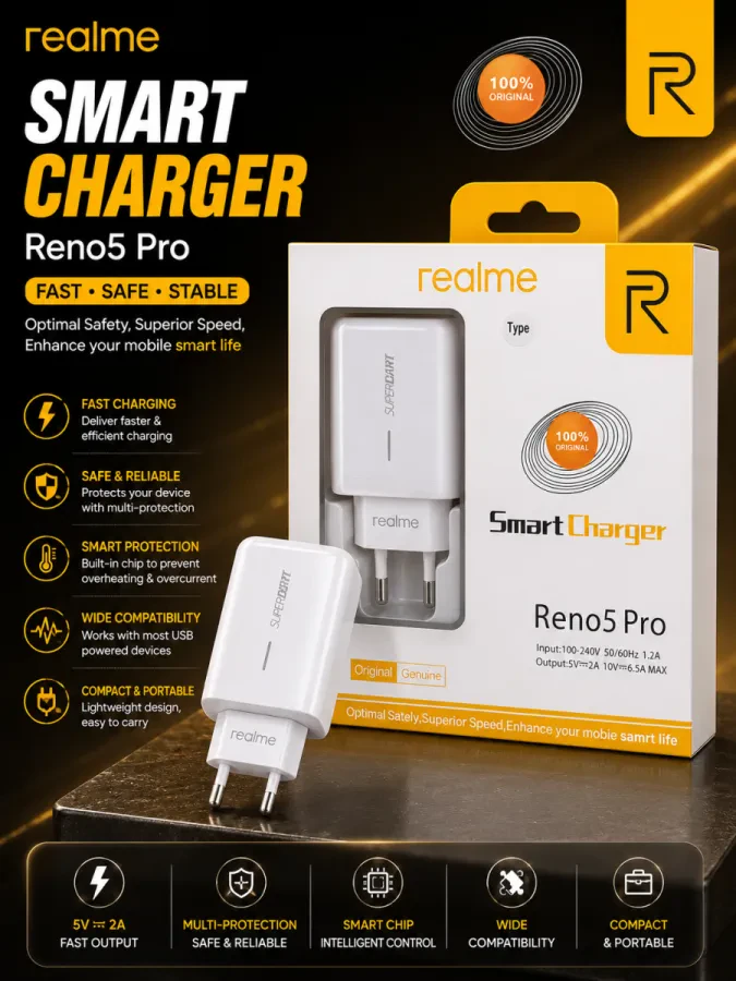 شاحن  Realme Reno5 Pro TC الذكي