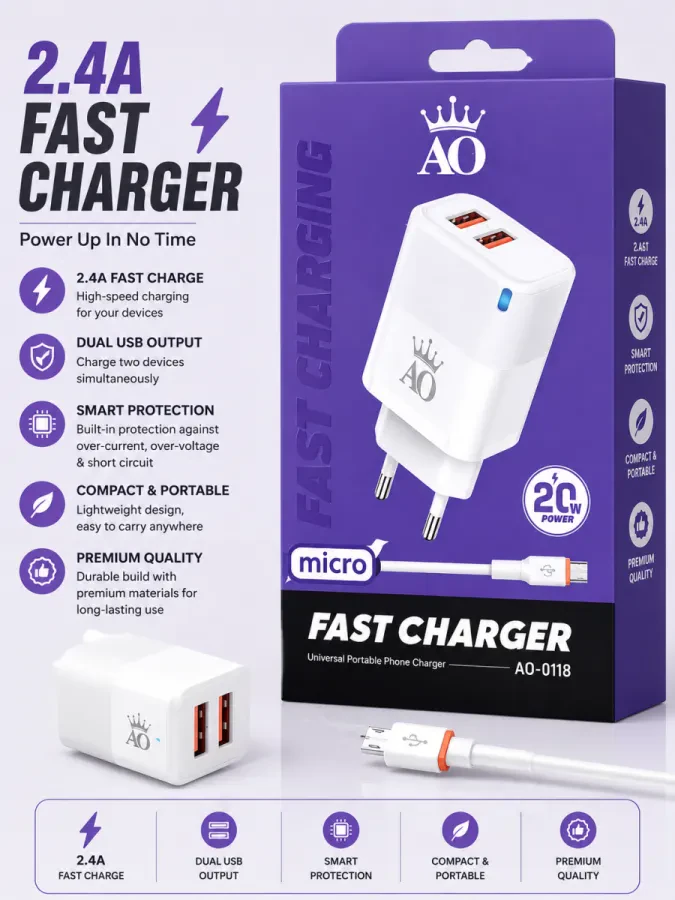 AO Fast Charger AO-0118 V8