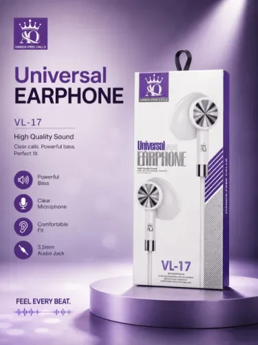 وصف منتج سماعة VL-17 Universal Earphone