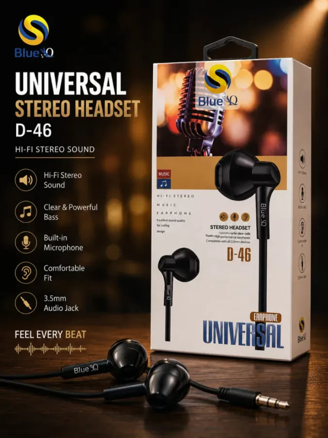 سماعة Blue IQ D-46 Universal Stereo Headset