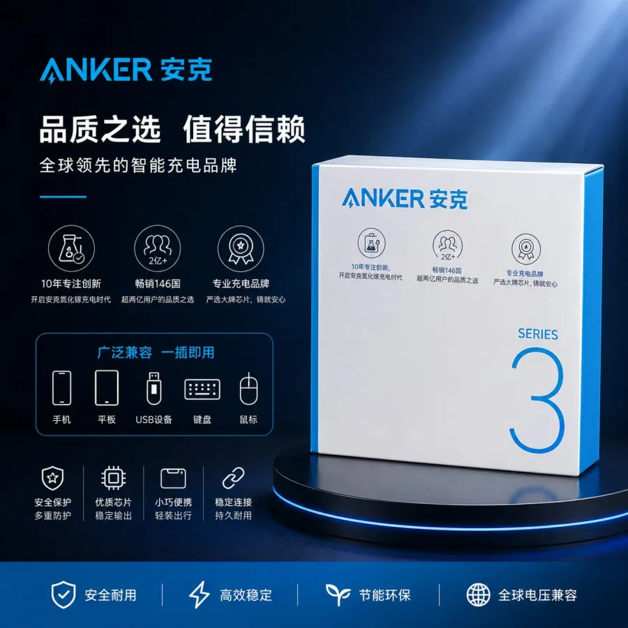 منتج ANKER Series 3 USBXTC – جودة موثوقة وأداء احترافي