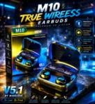 🎧 M10 True Wireless Earbuds – أداء قوي وصوت استثنائي 1