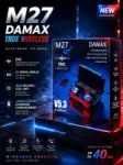 سماعة DAMAX M27 – Bluetooth 5.3 | صوت قوي وأداء يدوم حتى 40 ساعة 🎧⚡ 1