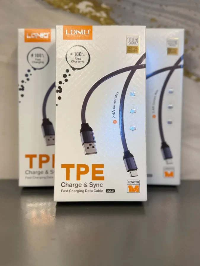 🔌 كابل شحن ونقل بيانات TYPE-C LDNIO TPE – موديل LS441