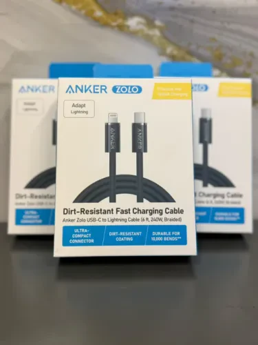 🔌 كابل شحن Anker Zolo type-C to Lightning – بطول 1.8 متر