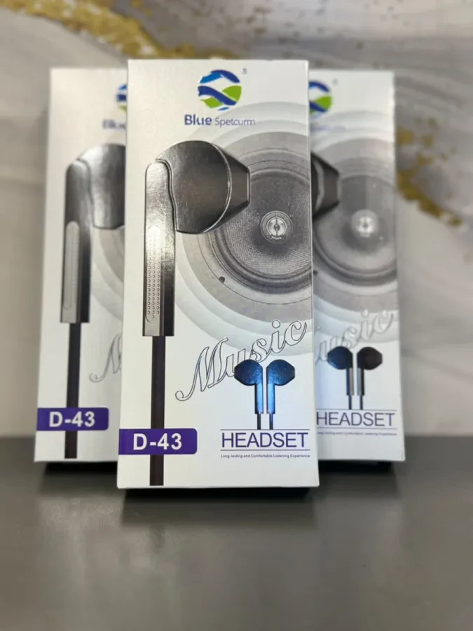 🎧 سماعة أذن سلكية Blue Spectrum D-43 – Music Headset