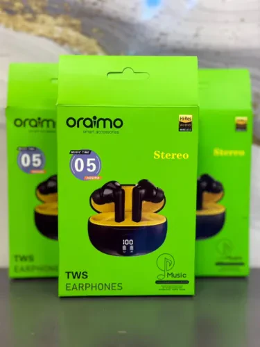 🎧 سماعة Oraimo TWS لاسلكية – Stereo Earphones