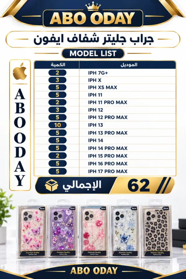جراب جليتور شفاف ايفون