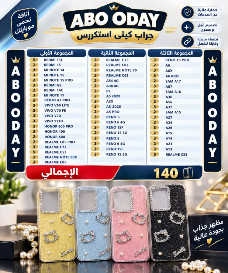 جراب كيتي استراس