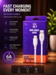 كابل شحن سريع ونقل بيانات AO-05 من USB-A إلى Lightning بقدرة 6 أمبير 1